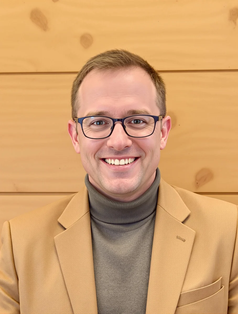 Professionelles Xing Profilbild Mann mit Brille