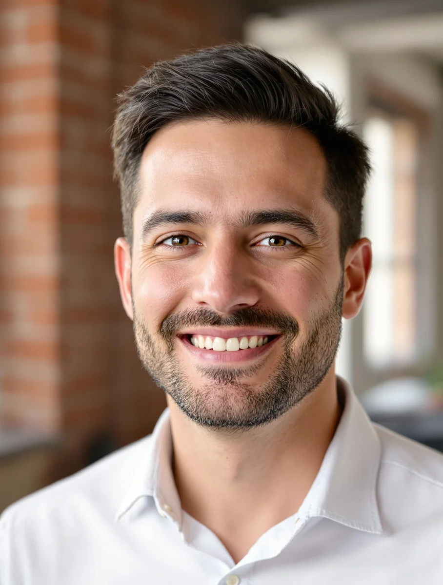 KI-generiertes Bewerbungsfoto - Startup Mann