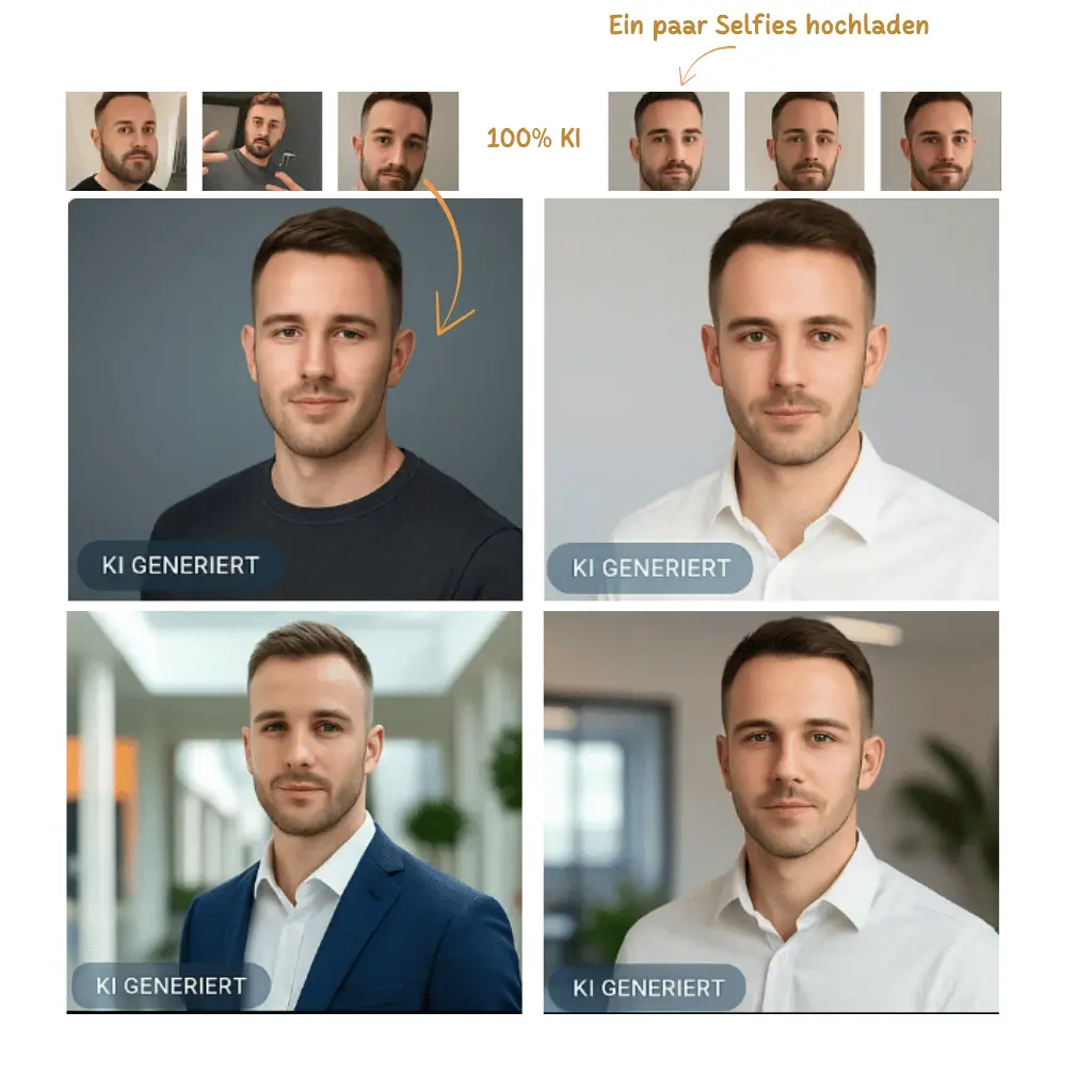 Bewerbungsfoto ohne Termin - Sofort verfügbar