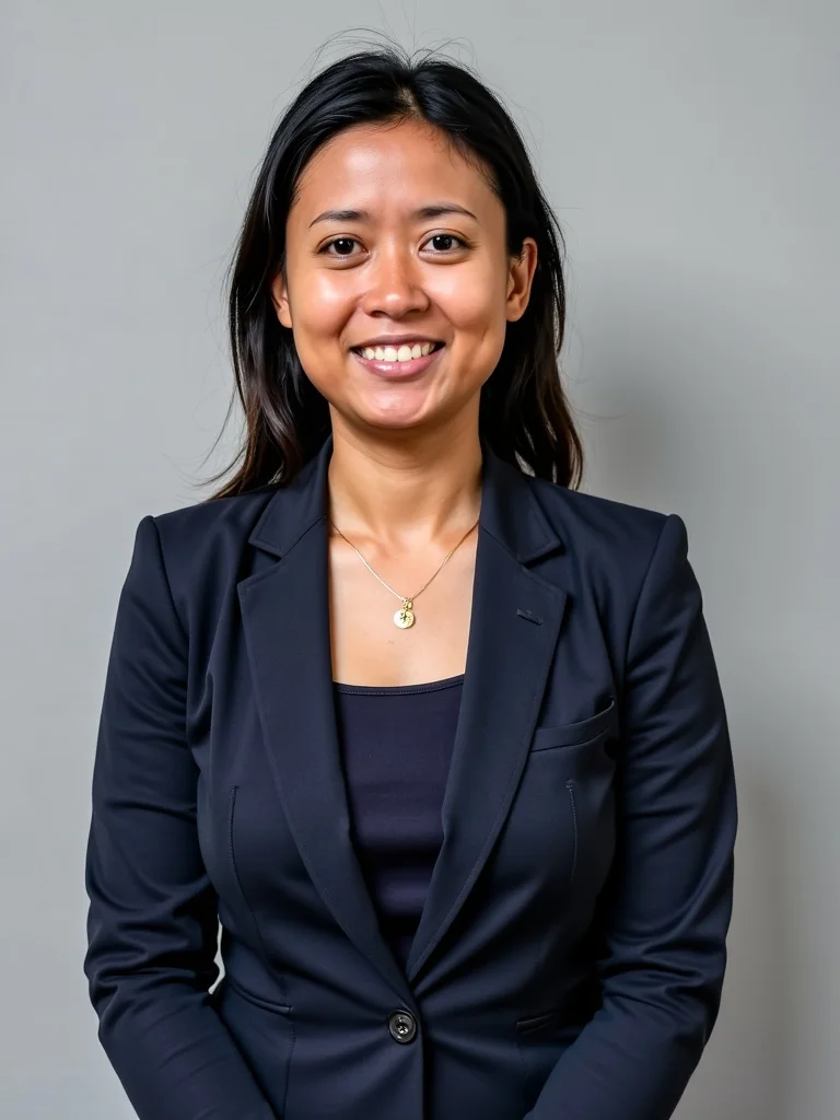 Dunkelblauer Anzug Studentin