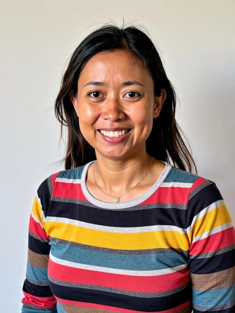 Mehrfarbig gestreifter Pullover