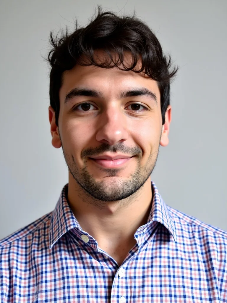 Blau-orange kariertes Hemd