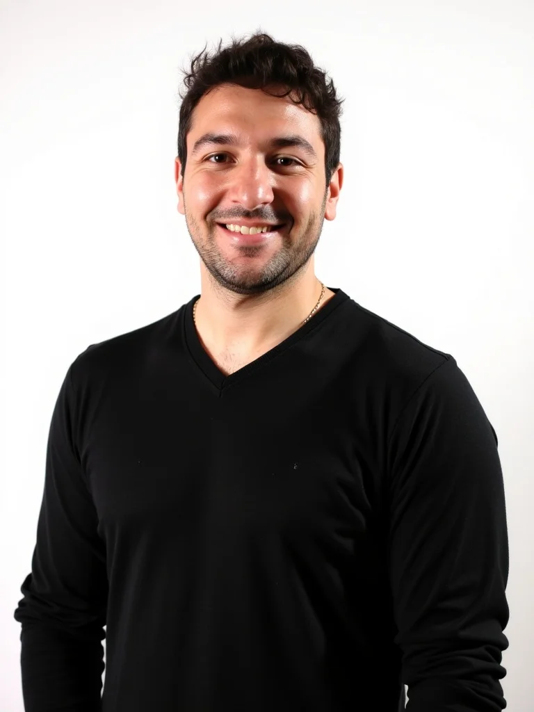 Schwarzer V-Ausschnitt Pullover